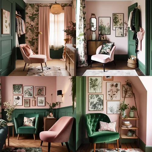 10. Koster_A_dressing_room_with_pale_pink_walls_with_a_forest_green