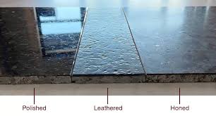 Honed polished leather